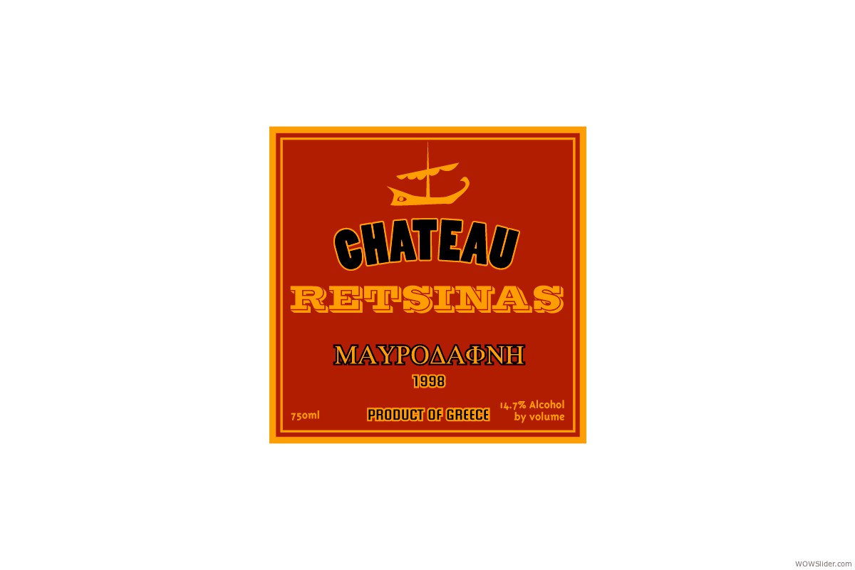 Retsinas Wine Label