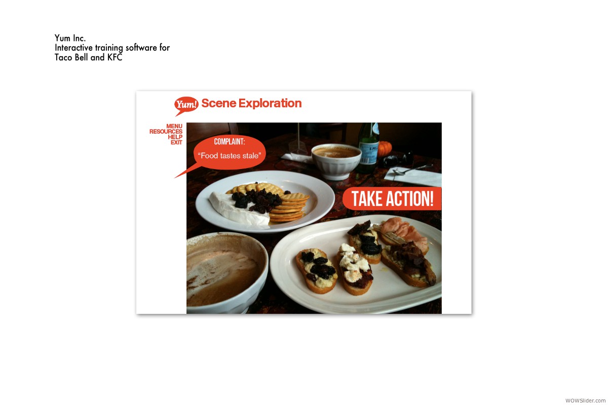 Yum Inc. Interactive Lessons for Employee Training